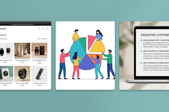 do professional graphic design, shopify ai product photos and copywriting