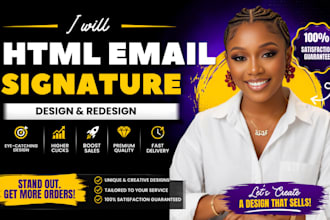do professional business card, letterhead or custom HTML email signature