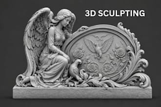 create 3d sculpting of character models for 3d printing in zbrush
