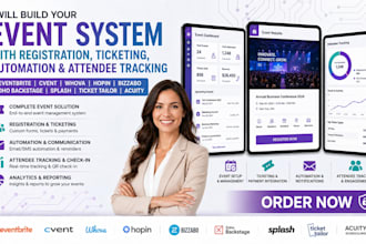build your event system with registration, ticketing, automation and attendee