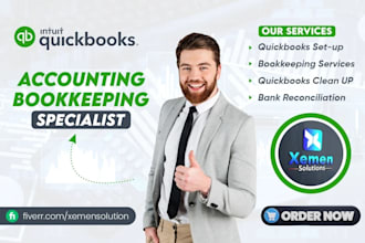 do quickbooks bookkeeping, cleanup and monthly bookkeeping