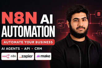 set up or fix n8n workflows,ai agents,API and CRM automation