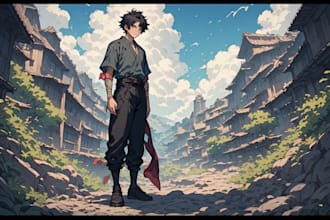 draw a character in manga style