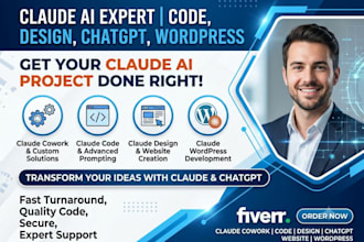 claude cowork claude code expert claude design chatgpt website claude wordpress
