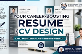write an ats compliant resume and cover letter for career succes