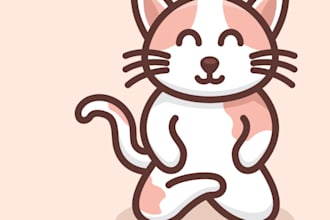 make an animal, cat, dog or pet logo design