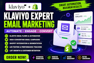setup advanced klaviyo email marketing, klaviyo email flows in shopify
