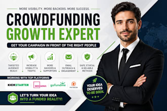crowdfunding campaign promotion on gofundme, kickstarter