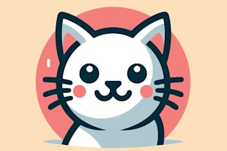 design unique minimal animal, pet, dog, cat logo for shop