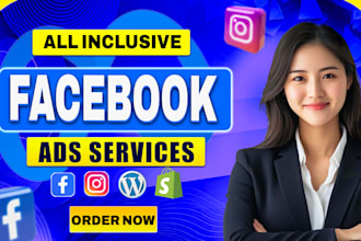 create high converting facebook and instagram ads and manage, meta ads campaigns