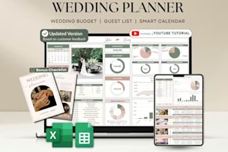 design wedding planners spreadsheet wedding google sheet events planner trackers