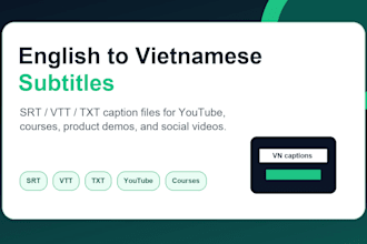 translate english subtitles to natural vietnamese srt captions