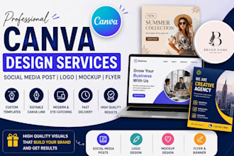 design canva social media post canva logo design mocup design and flyer