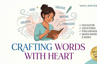 be your creative content writer and book editor