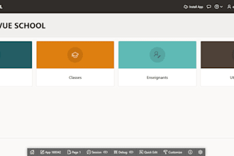 show u how to realize one application in oracle apex fast
