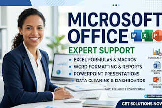 fix excel formulas, format word documents, and automate office tasks