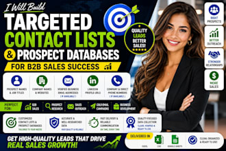 build targeted contact lists and prospect databases for b2b sales