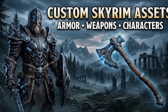 create custom skyrim armor, weapons, characters and game assets