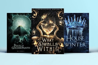 design a fantasy, fiction, or dark romance book, ebook cover design