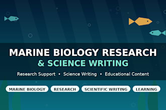 do marine biology research and writing
