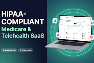 build medicare insurance webapp saas, healthcare telemedicine webapp hipaa saas