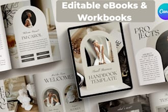 design canva workbook ebook lead magnet template for life coaches wellness brand
