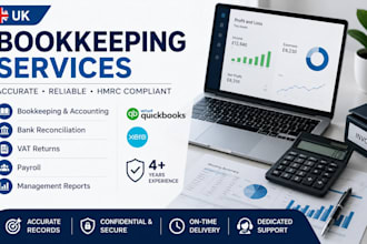 do UK bookkeeping vat payroll using xero and quickbooks