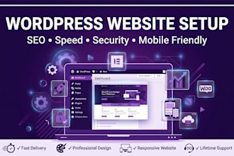 wordpress website setup with SEO and speed optimization