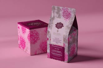 design product packaging, label, box and tube
