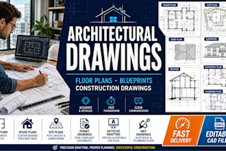 create architectural and construction drawings blueprints and floor plans