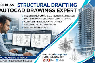 be your expert structural draftsman and cad editor