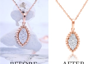 do jewelry photo editing and retouching, enhance for ecommerce products