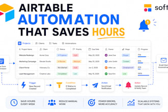 build airtable, airtable automations, airtable database, softr io,