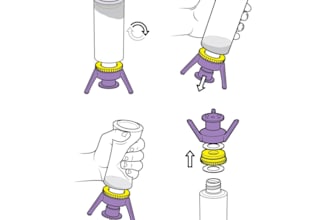 draw line art illustration for manual instructions and product assemble