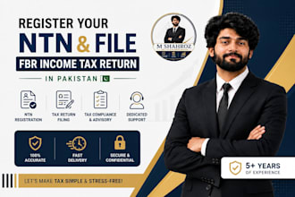 register your ntn and file fbr income tax return in pakistan
