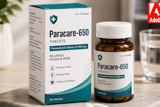 product label design, packaging design with free mockup
