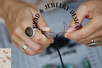 create custom bead jewelry design, handmade necklace and bracelet