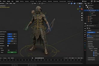 create game ready rig in blender for ue5 rigging and unity rigging