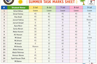 create professional excel attendance sheets
