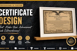 create unique certificate and award designs