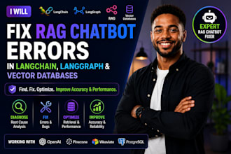 fix rag chatbot errors in langchain langgraph and vector databases n8n make com