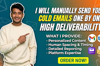 manually send personalized cold emails to your target list