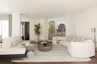 design your living room with professional layout and realistic renders