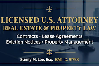 draft precise landlord tenant legal agreements and eviction notices