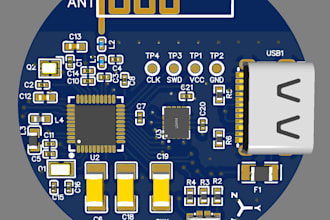 design a small circuit board using esp32 or stm32