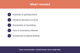 proofread and edit your essay document or resume