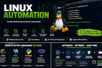 custom bash shell scripts for linux automation