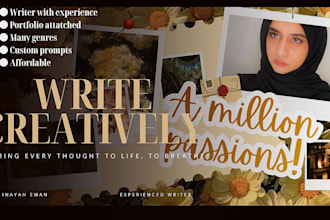 creatively write any prompt provided