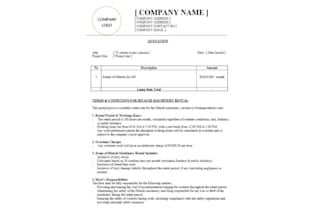 create professional business quotation and invoice templates