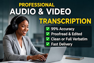 do high quality audio and video transcription